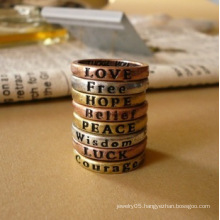 Rings for Women Lovely 8X Retro Wish Letters Hot Couple Rings